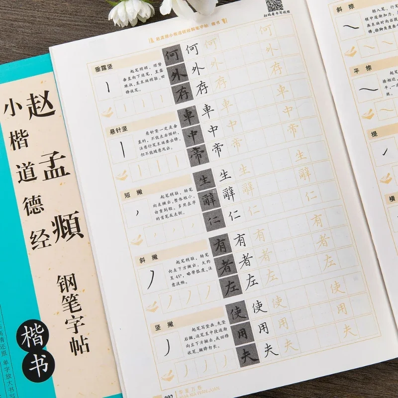 

Hard Pen Practice Copybook Running Regular Official Script Copybook Chinese Classic Collection Fountain Pen Calligraphy Copybook