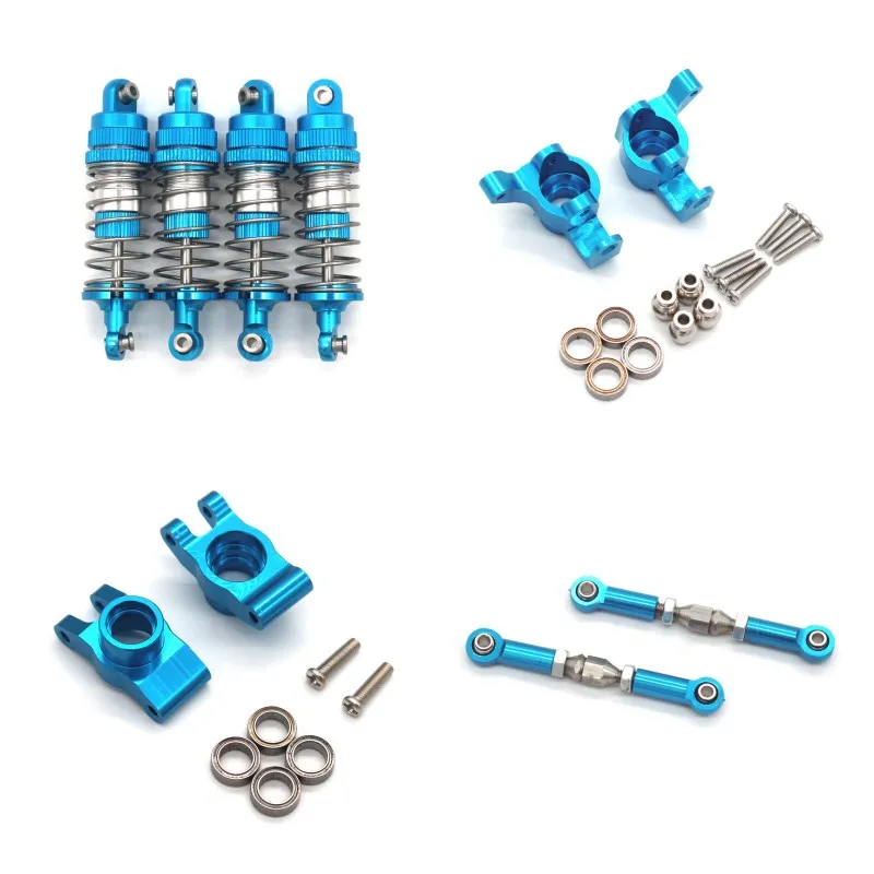 JJRC C8805 Q130 RC1/14 Metalen upgrade onderdelen voor afstandsbediening auto Schokdemper stuurkop achteras zetel trekstang onderdelen