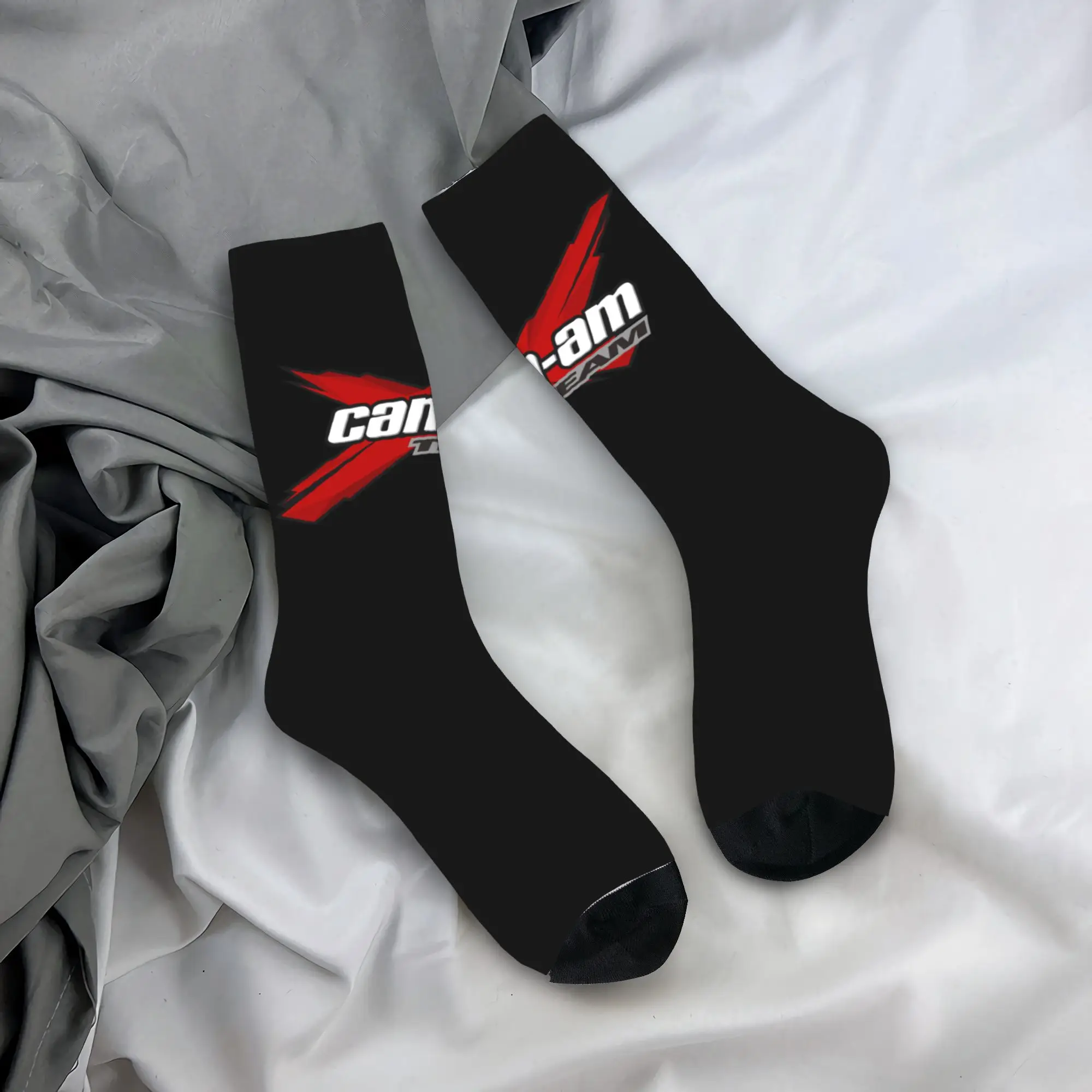 

Custom Can-Am Mens Crew Socks Unisex Funny BRP Motorcycle Spring Summer Autumn Winter Dress Socks