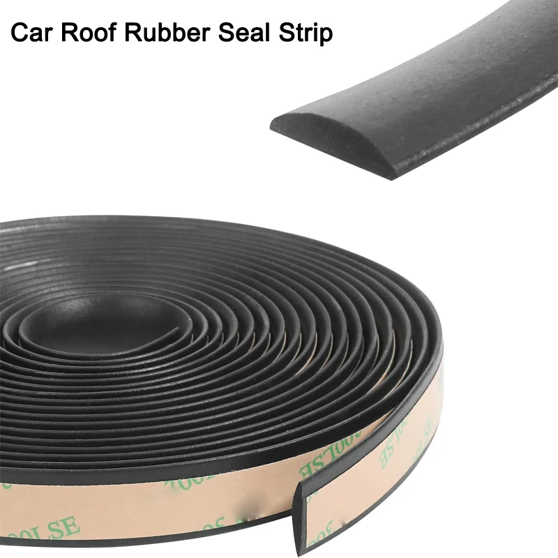 Car Roof Rubber Seal Strip 5m Car Window Rubber Protector Weatherstrip Seal Noise Insulation Automobile Accessori Sealants