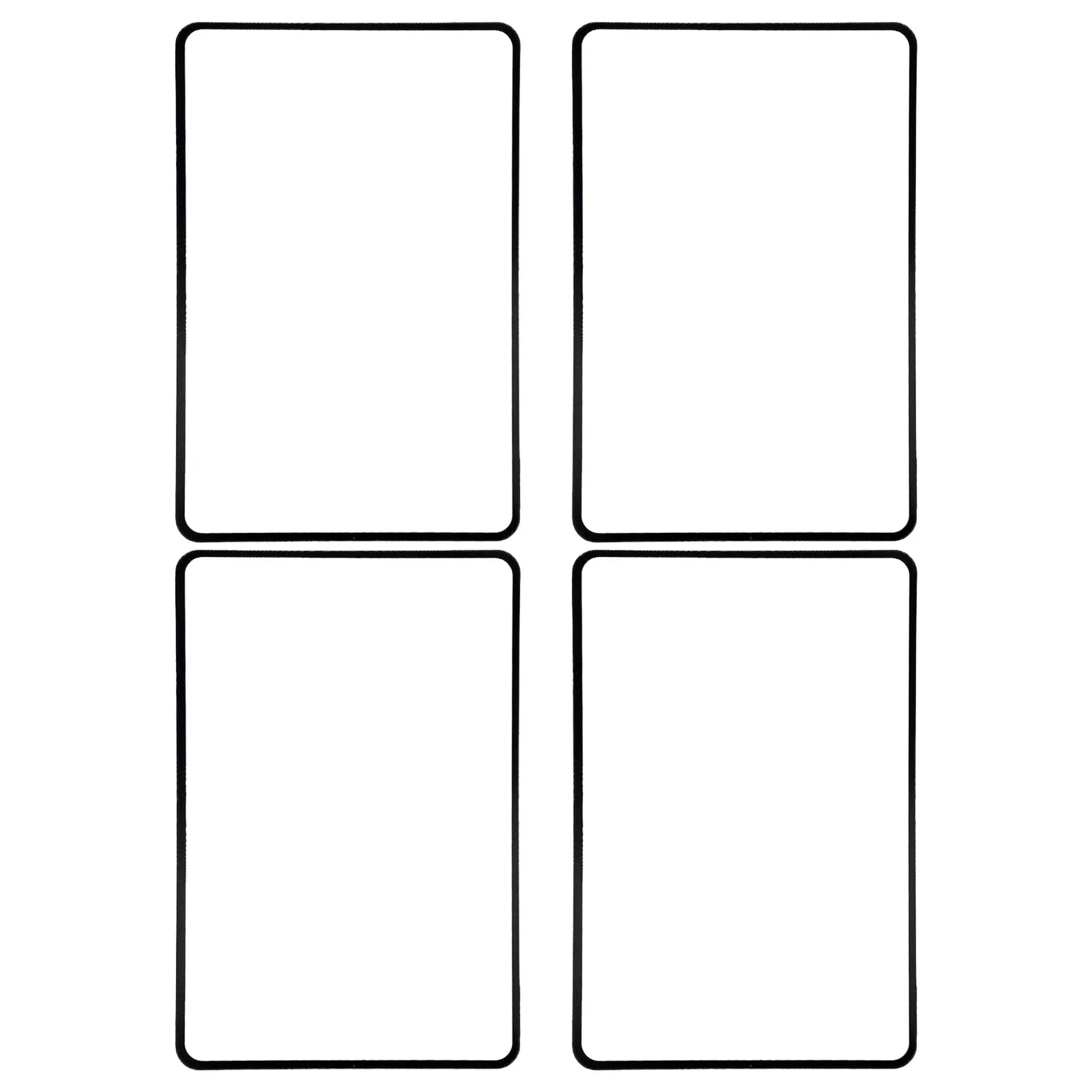 4Pieces Screen Magnifier 4X Clear Polyvinyl PVC Handheld Page Magnifier for Reading Laptop Computer Screen Bookmark Reading Aid