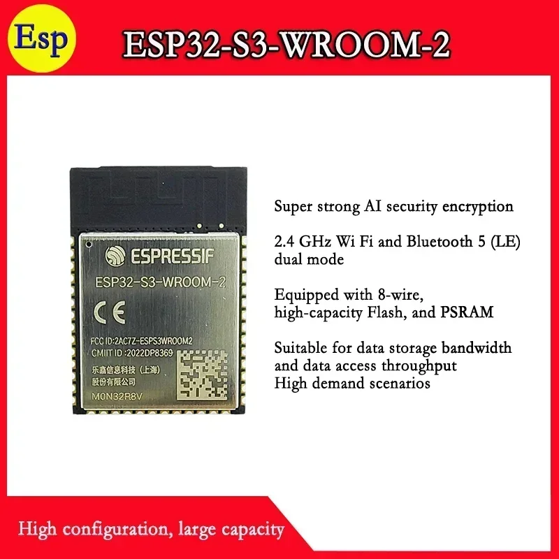 ESP32-S3-WROOM-2 ESP32 S3 WROOM 2 Espressif ESP32-S3 PCB Internal Antenna N16R8V N32R8V