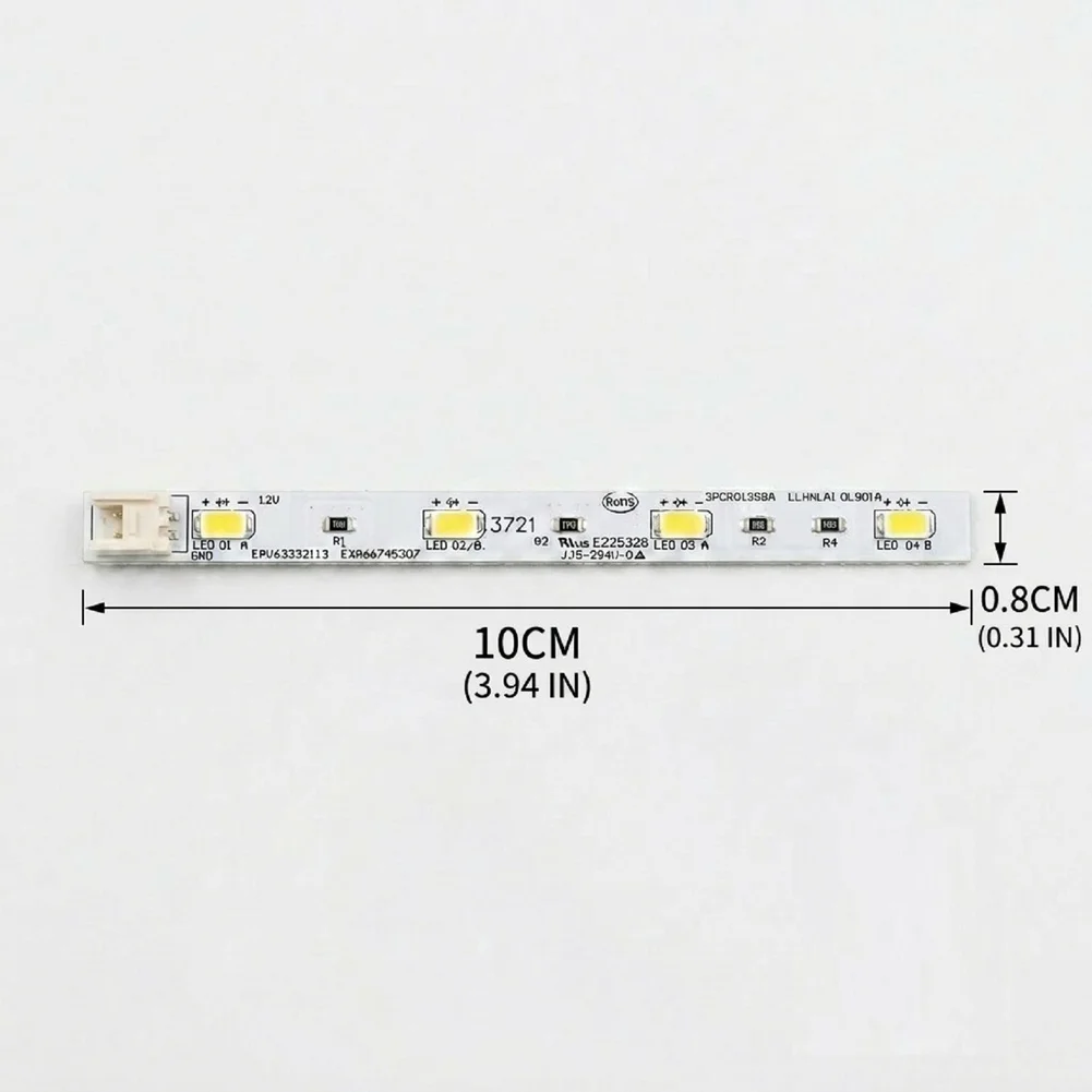 EAV63332113 White LED Refrigerator Strip Light for LG Models 10 x 0.8 cm PCB Material Energy Efficient Lighting
