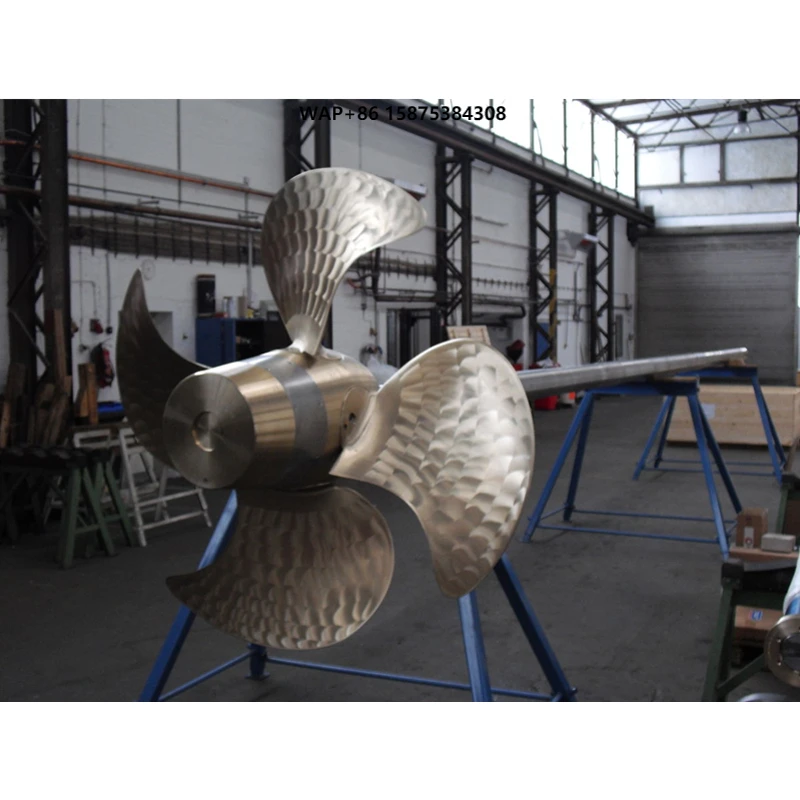 

Ship New Style Low Price Boat Four Blades Long Shaft Bronze Propeller