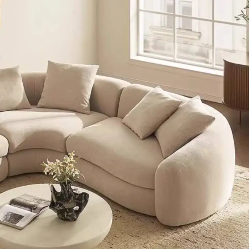 Europese Smalle Woonkamerbanken Beige Designer Hoekbank Woonkamerbanken Vloer Japanse Banken Woonkamer Meubels