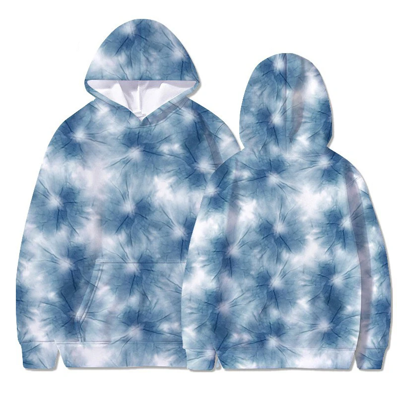 Moda Tie Dye 3D bluzy z nadrukiem mężczyźni kobiety ponadgabarytowe bluzy z kapturem bluzy z kapturem swetry dres w stylu Harajuku topy odzież dla dzieci