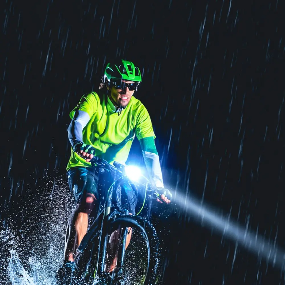 Outdoor Solar Bike Light LED Cycling Headlight Anti Glare Bright Front Lamp For Mountain Road Bicycle Accessory