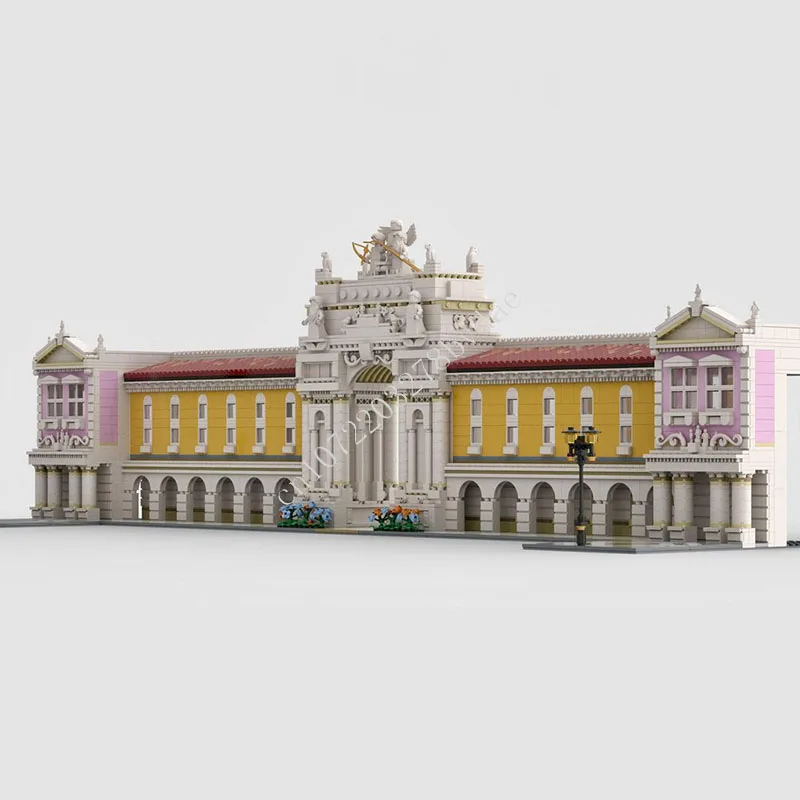 5013 PCS Modular Victory Gate Building Block Set European Classical Education Architecture Model Assembly Adults Home Decoration