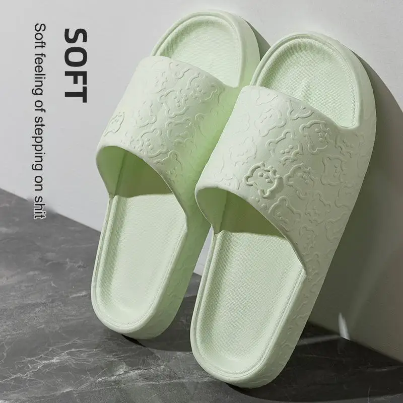 

Summer Women Slippers Indoor Home Casual Soft Soled Mute Slides Shoes Bathroom Anti Slip Comfortable Sandals