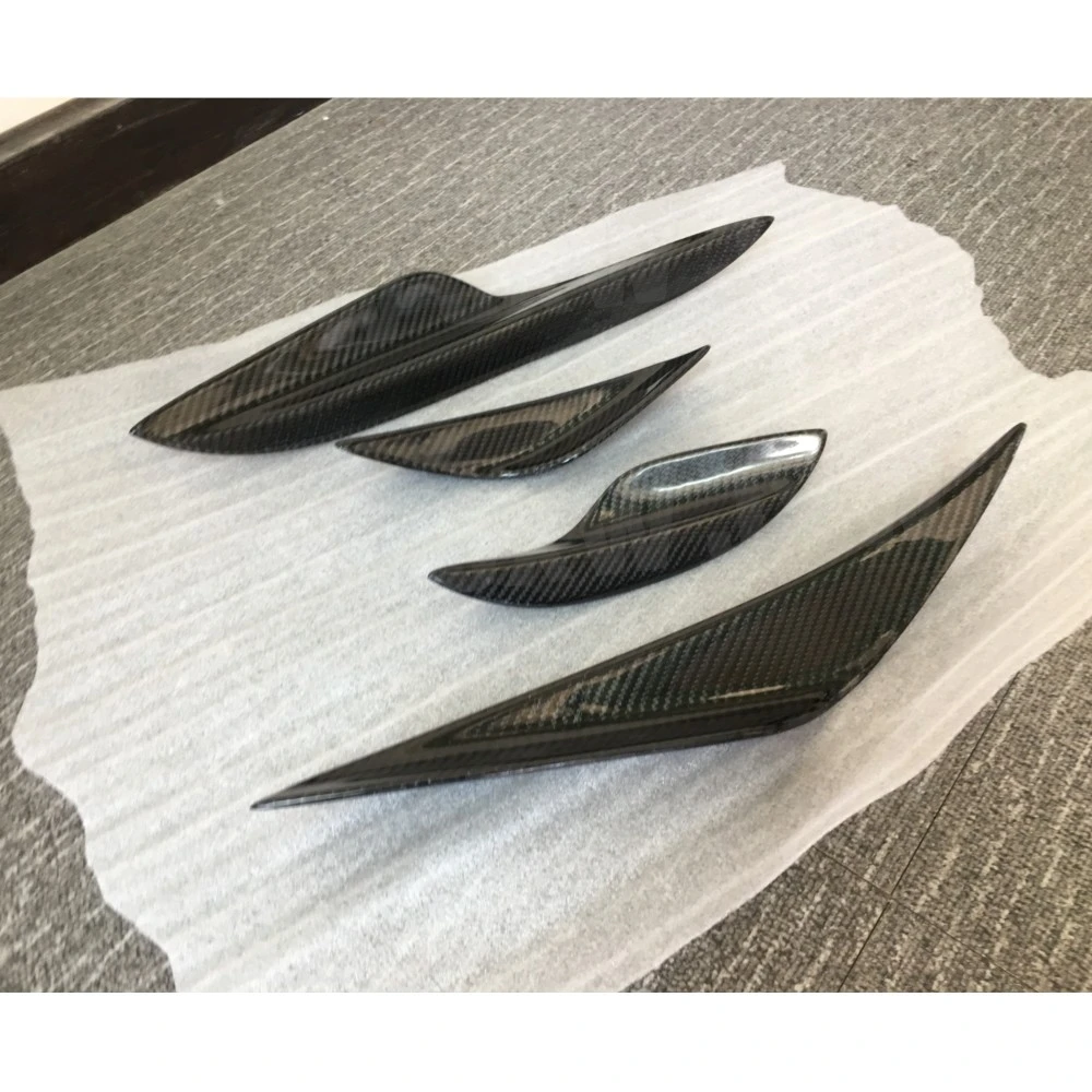 Carbon Fiber Front Splitters Fins Spoiler for BMW 3 Series E92 E93 M3 2009-2012 Bumper Aprons FRP Car Accessories