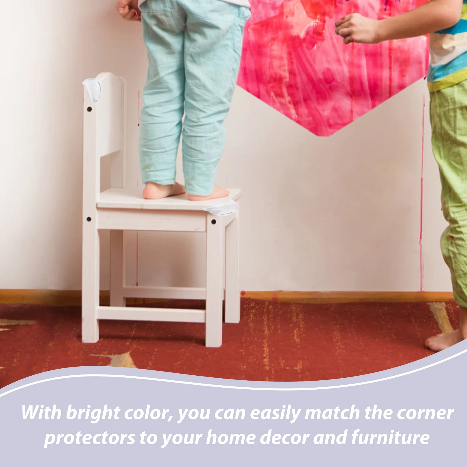 

8 шт. угловые защитные чехлы для мебели, предотвращающие столкновения, материал ПВХ, простая установка, прочная, долговечная защита