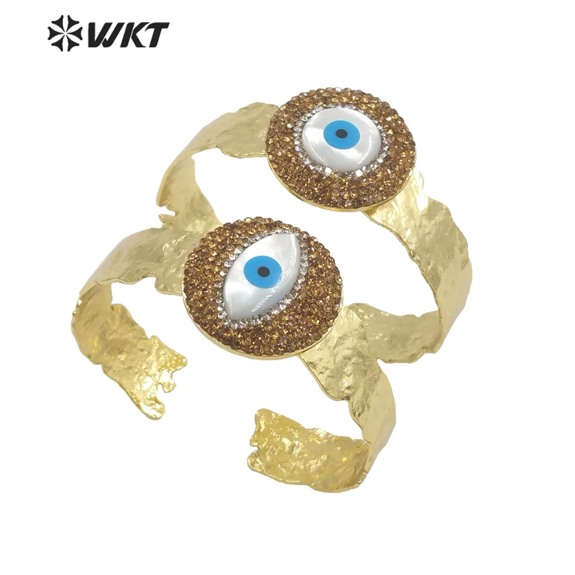 WT-MPB089  WKT 2023 High Quality New Sale Shell Eye Women Party Adjustable Gold-Plate Bracelet Jewelry Gift Accessories