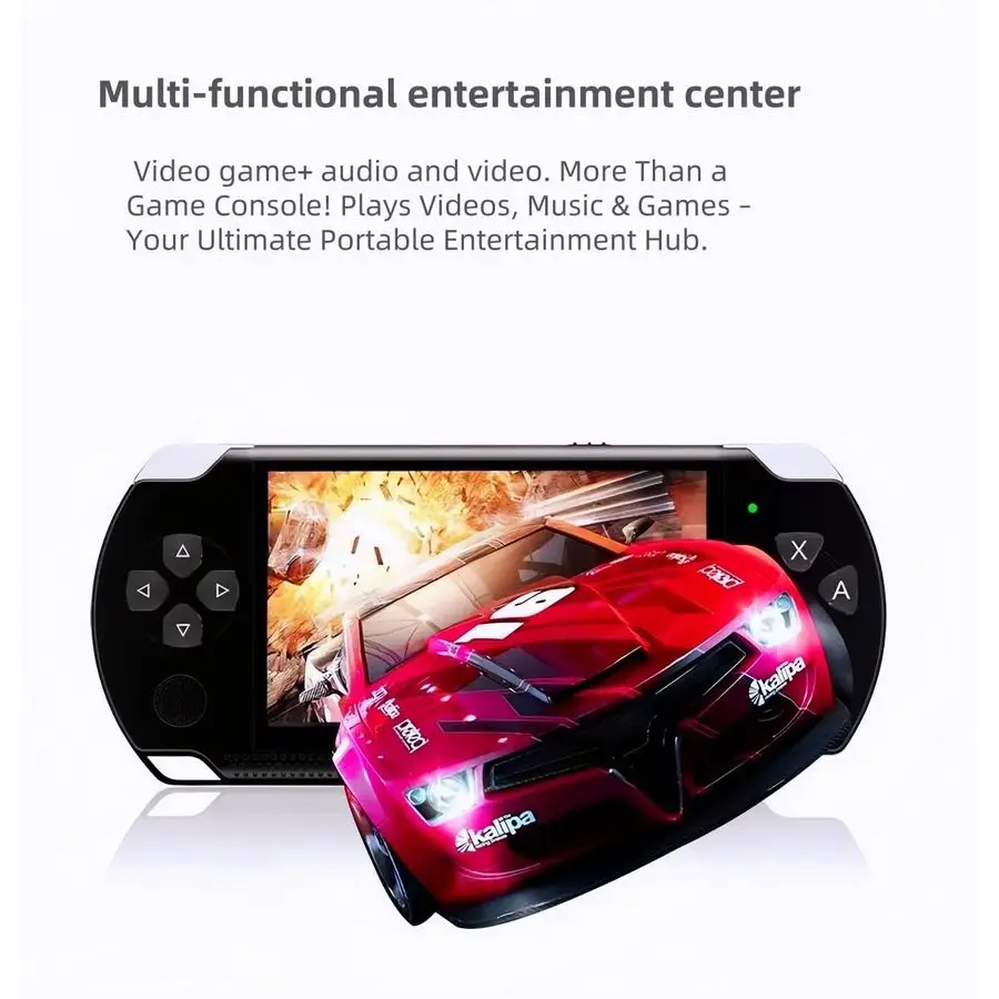 Console de jogos portátil retrô com jogos clássicos, reprodutor de videogame portátil com conexão de TV, suporta reprodução de e-books MP4 MP3,