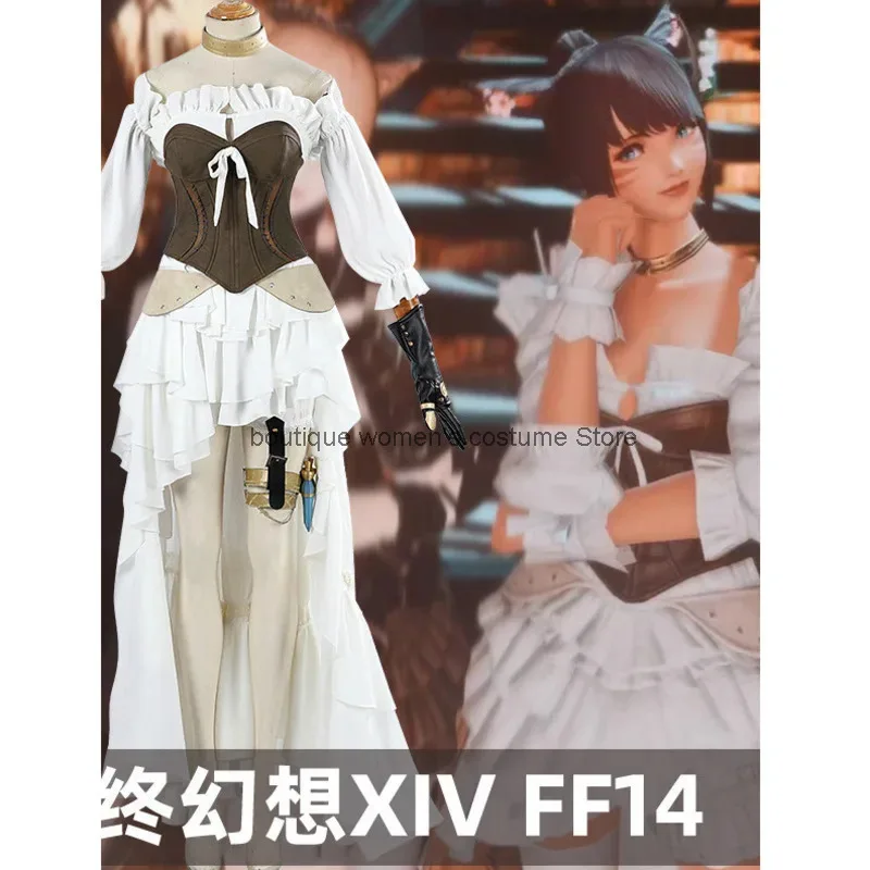 

Cos Halloween Cosplay Final Fantasy Costume Dress Healing Far Sensitivity Defeating Ishgard Cosplay Game Costume Women Game