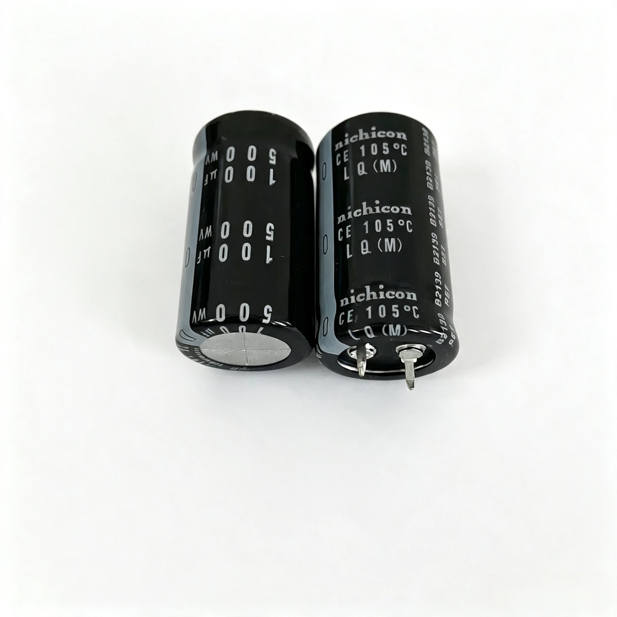 2pcs 500V 100μF Aluminum Electrolytic Capacitor 100μF 500V 22x40 25x30 Nichicon