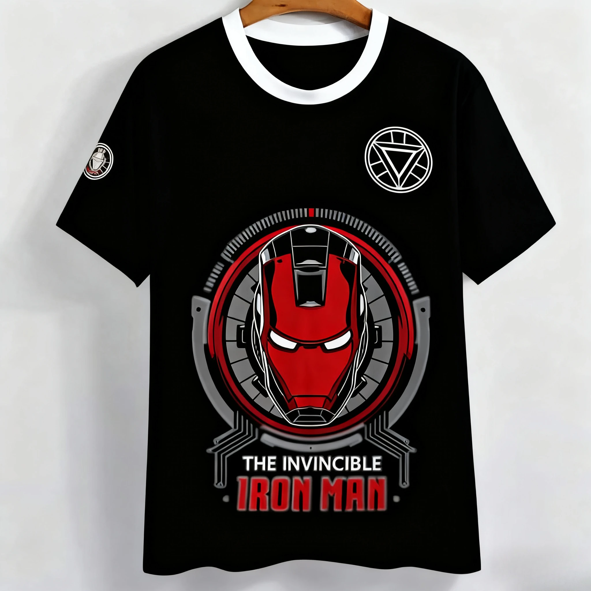

The same year's 3D printed Marvel hero pattern T-shirt is a short-sleeved polyester fiber suitable for boys and girls