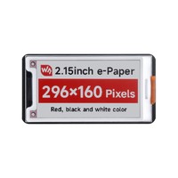 Waveshare 2.15inch E-Paper Display (B), E-Ink Display, 296x160, Red/Black/White, SPI Interface