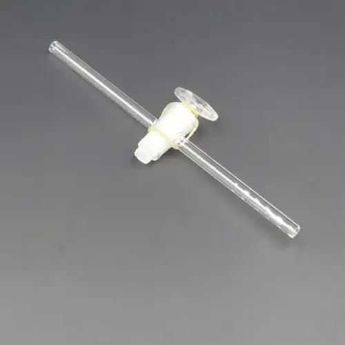 2mm 3mm 4mm 5mm 6mm Bore Borosilicate Glass High Vacuum Stopcock Straight Hollow Plug