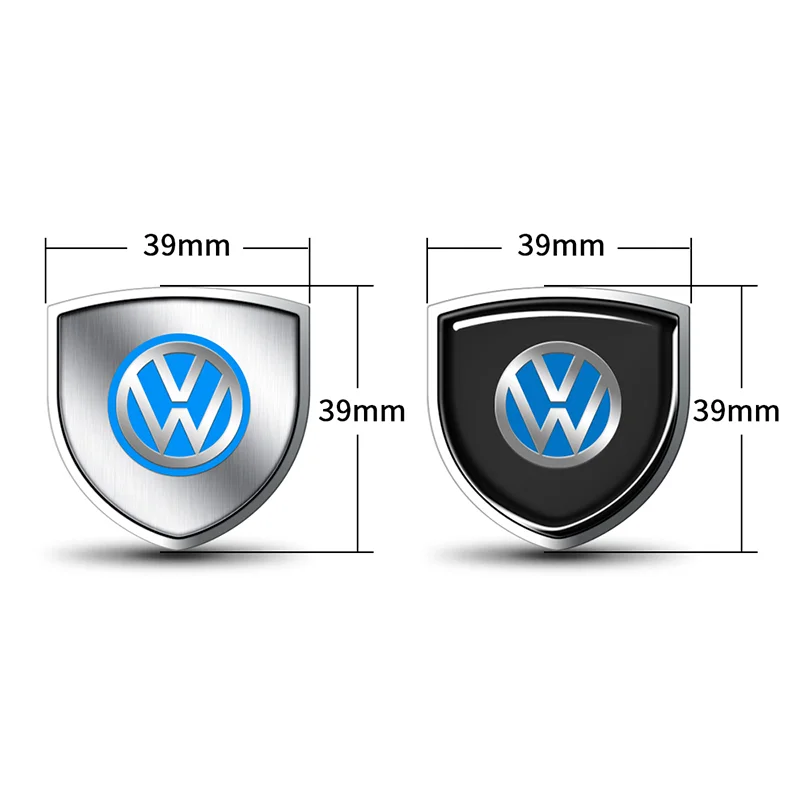 black/silver Shield stickers for universal waterproofing For Volkswagen VW GOLF Polo Tiguan GTI PASSAT TSI Jetta Touran Jetta