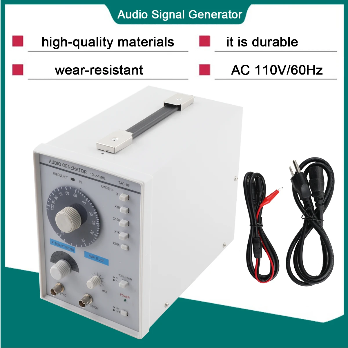 TAG-101 مولد إشارة عالي التردد مصدر إشارة 10 هرتز-1 ميجا هرتز تردد تردد الراديو مولد نبضات عالي الدقة