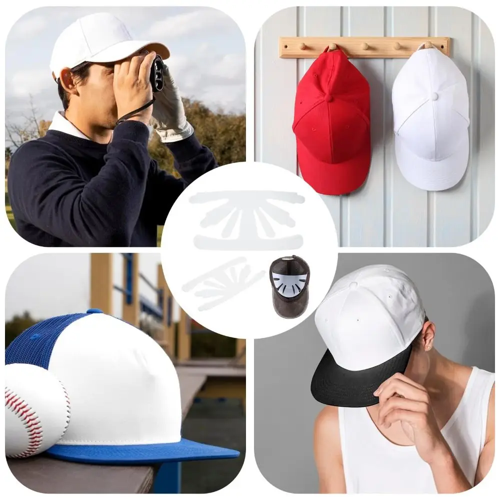 10Pcs Protector Holder Hat Insert Caps Liners Universal White Hat Inner Support Baseball Hat Shaper Anti Deformation view 3