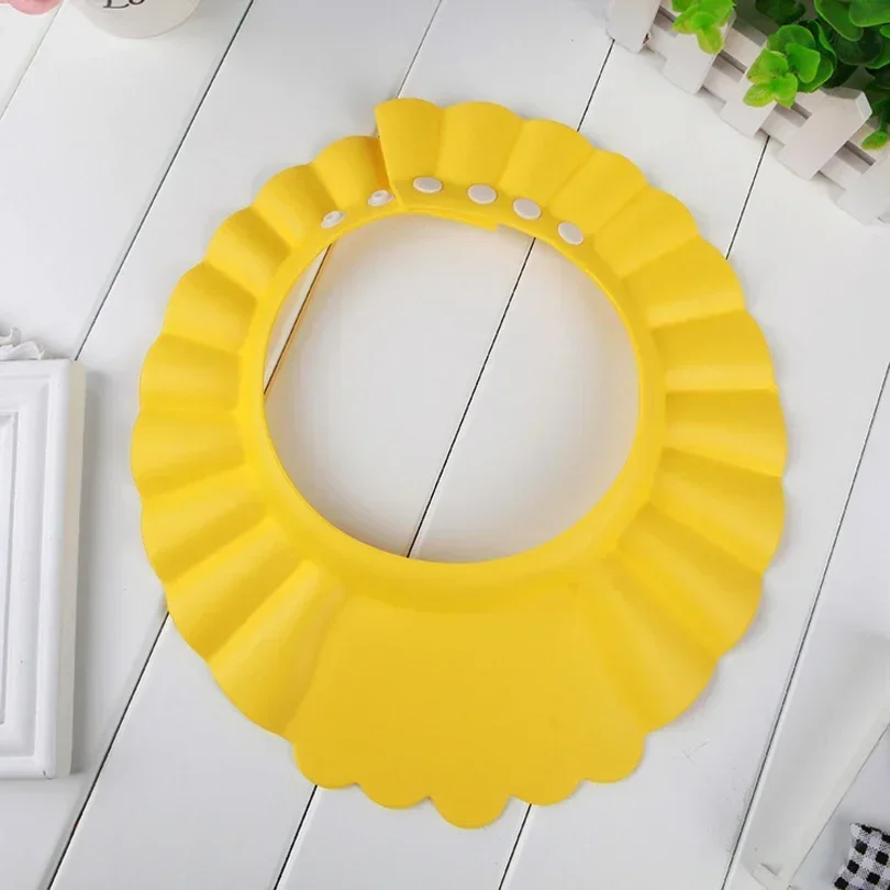 2023 Hot Sale Baby Bath Cap Visor Hat Adjustable  Shower Protect Eye Waterproof Shampoo Splashguard Hair Wash Shield for Inf