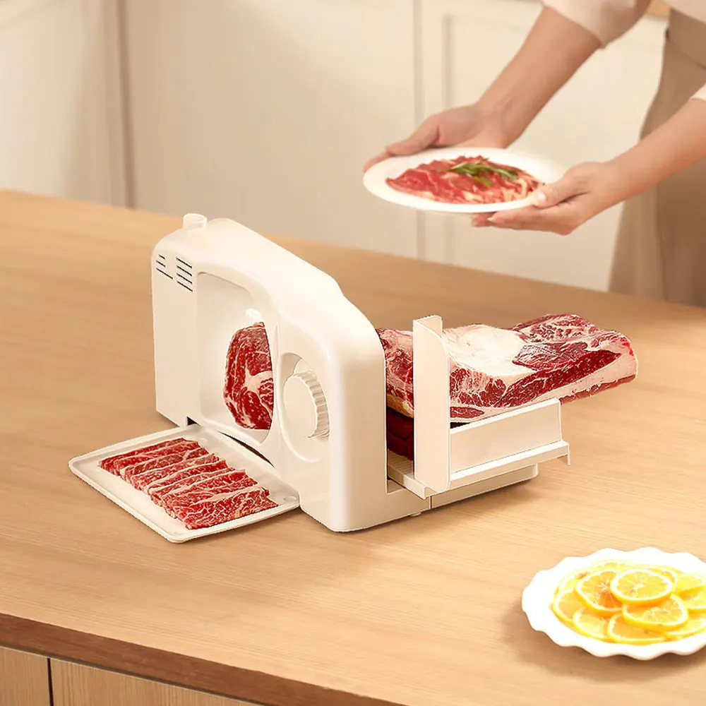 

Electric Meat Slicer Mutton Roll Small Frozen Meat Beef Slicer Cutting Machine