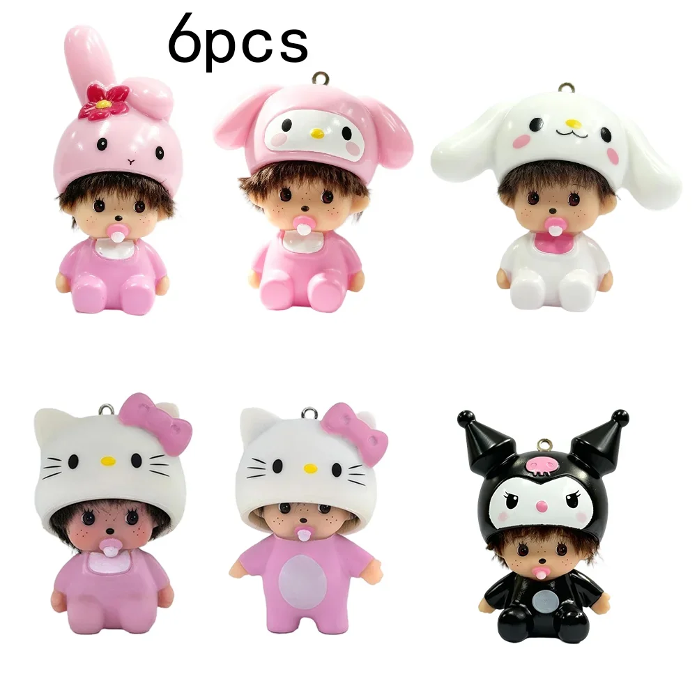 Monchhichi Sanrio Keychain Cute Cartoon Doll Gift