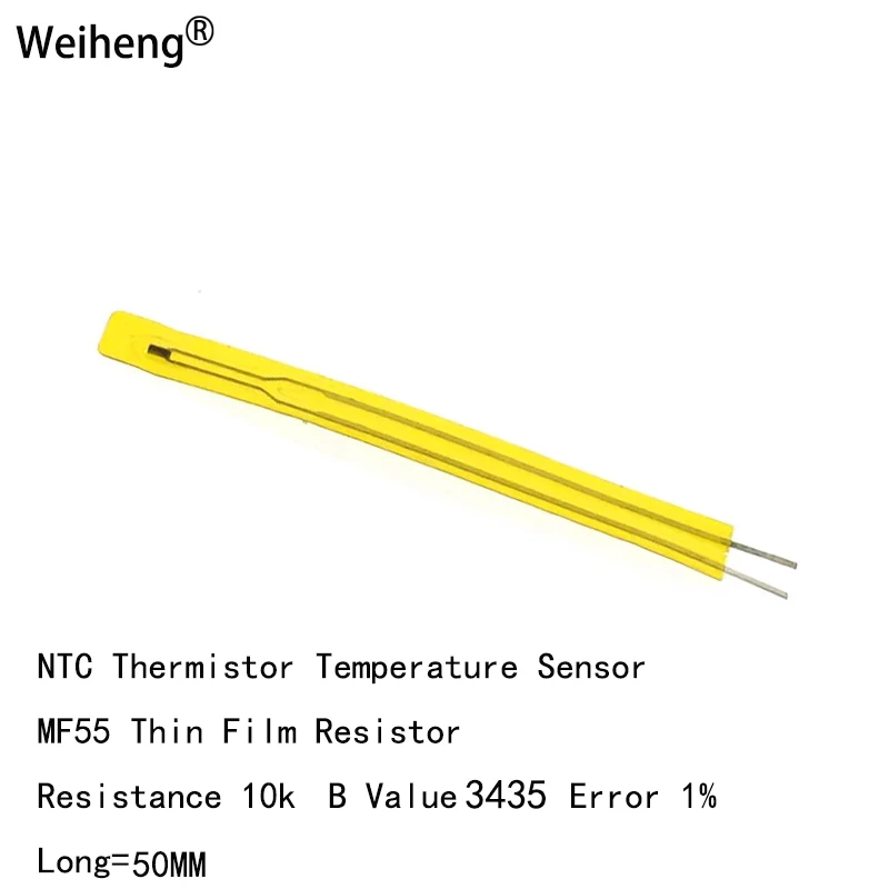 1pcs 10K B3435 1% MF55 Thin Film Temperature Sensor NTC Thermistor Ultra-thin Shape Resistor Computers Printers