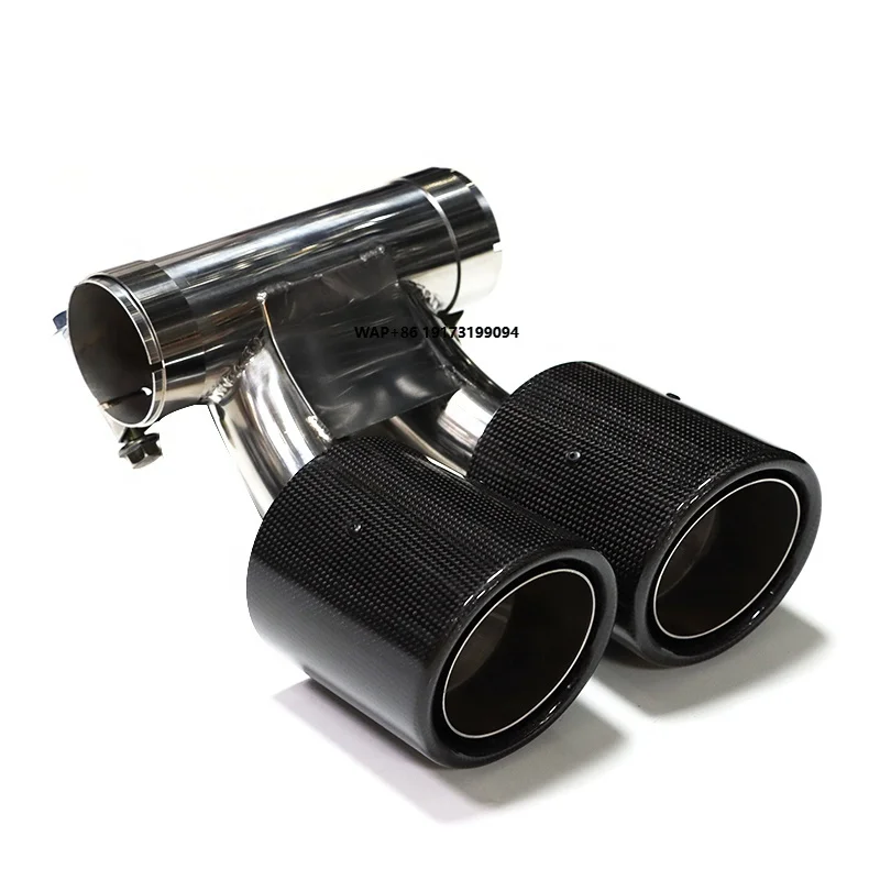 

Black Carbon Fiber 718 Cayman Exhaust Pipe for 2016-2020 Porsche-Boxster Exhaust Tip 718 Exhaust System Boxster Muffler Tip