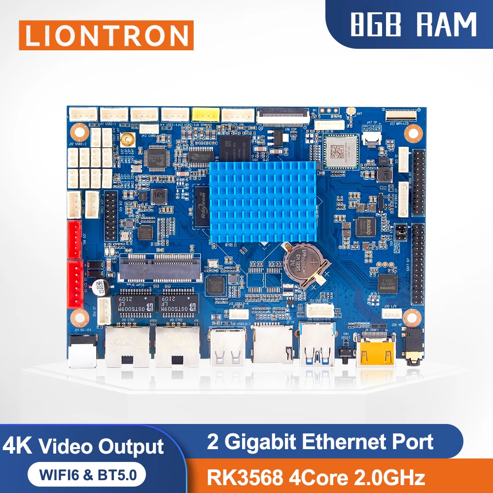 

Liontron Single Board Computer RK3568 Rockchip Develop Board Arm lvds android linux motherboard 1Tops computing power