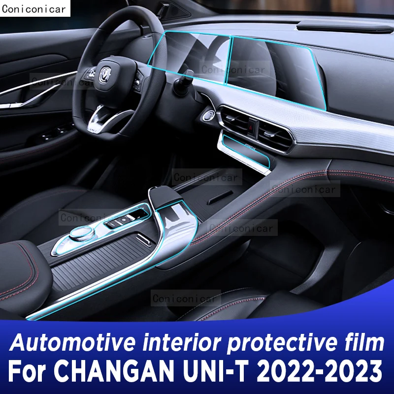 

For CHANGAN UNI-T 2022 2023 Gearbox Panel Navigation Screen Automotive Interior TPU Protective Film Anti-Scratch Accessorie