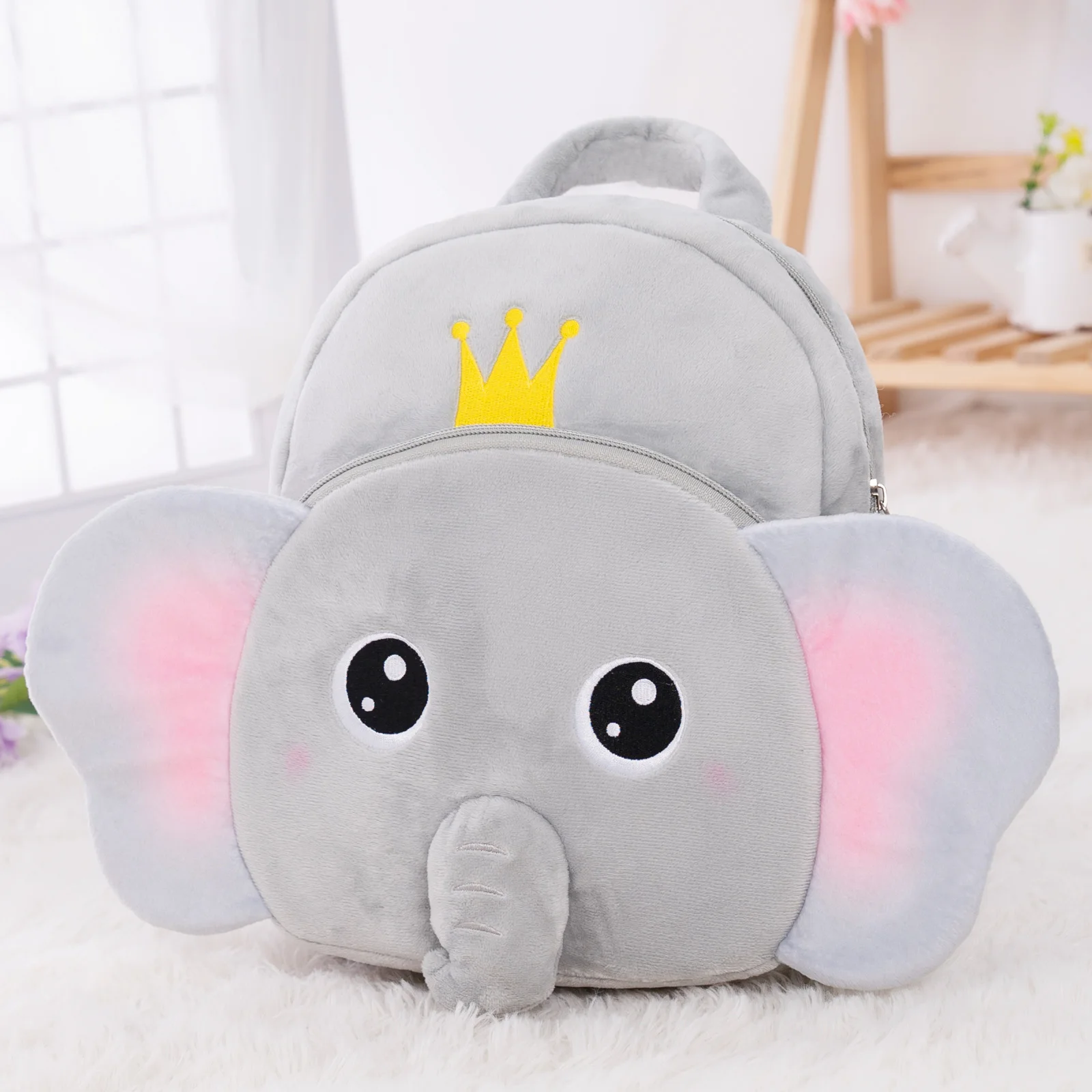 OUOZZZ Toddler Plush Backpacks with Adjustable Strap Cute Elephant Backpack Kids School Bag Mini Travel Backpack 11\