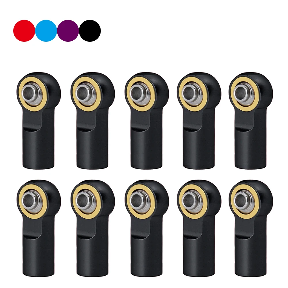 Ball Joint 10Pcs   For 1/10 RC Car Crawler AXIAL SCX10 D90 D110 Tamiya CC01 Racing M3 19MM  Link Tie Rod End Ball Joint