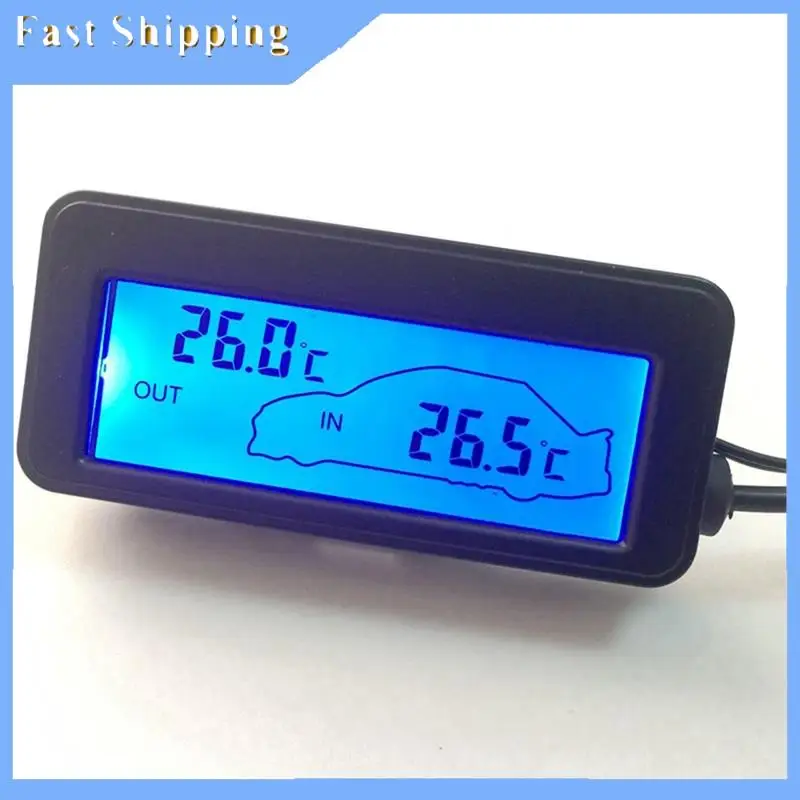Mini Digital Car LCD Display Indoor Outdoor Thermometer 12V Vehicles Digital Thermometer