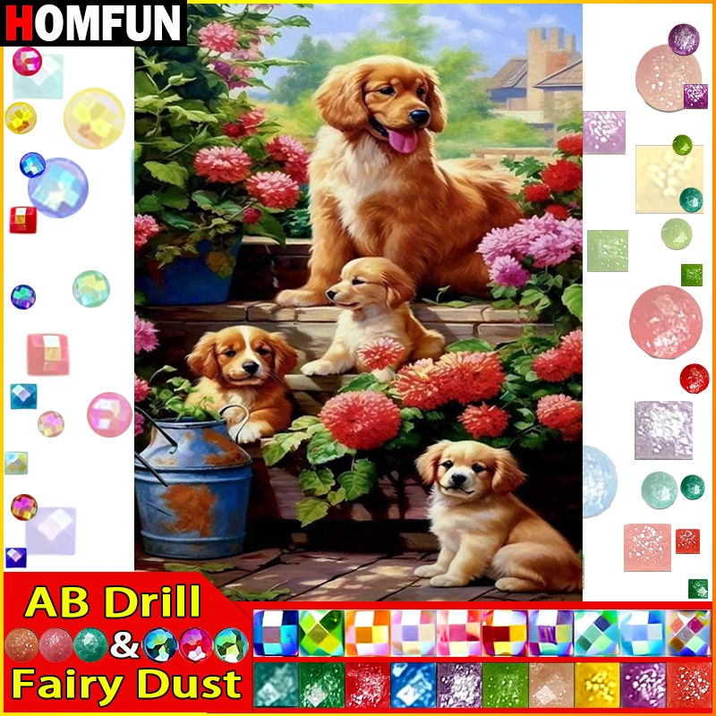 HOMFUN Fairy Dust AB Full Drill Diamond Painting 