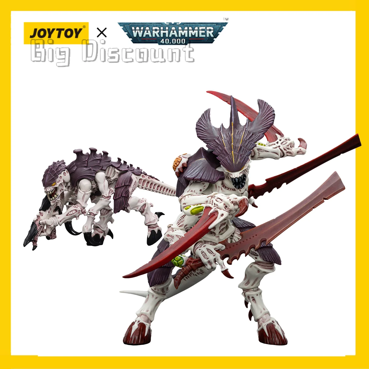 [IN STOCK]JOYTOY 1/18 Warhammer 40K Action Figure Tyranids Hive Fleet Leviathan 2PCS  Model Free Shipping