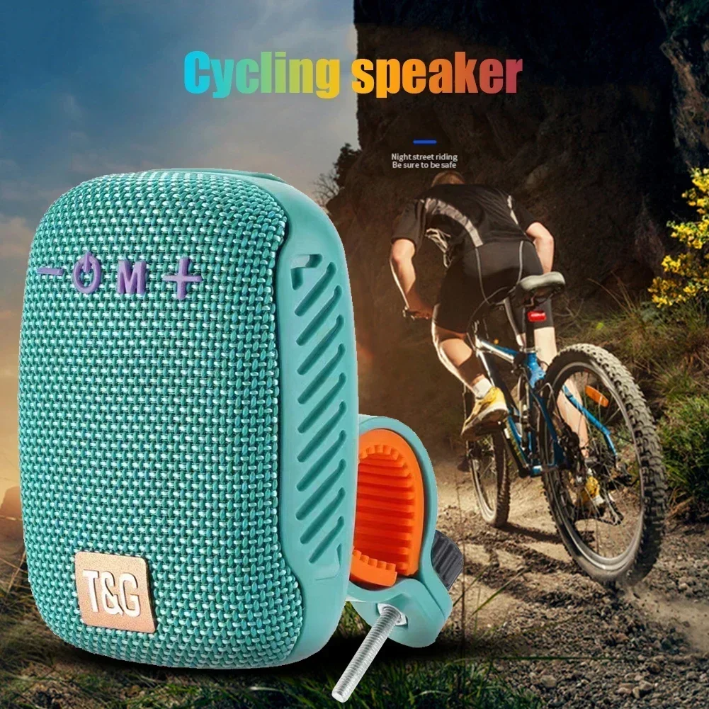 TG392 Bicycle Wireless Bluetooth Speaker Type-C USB Rechargeable Handlebar Speaker Outdoor Sound Box FM Radio Hands-free Call