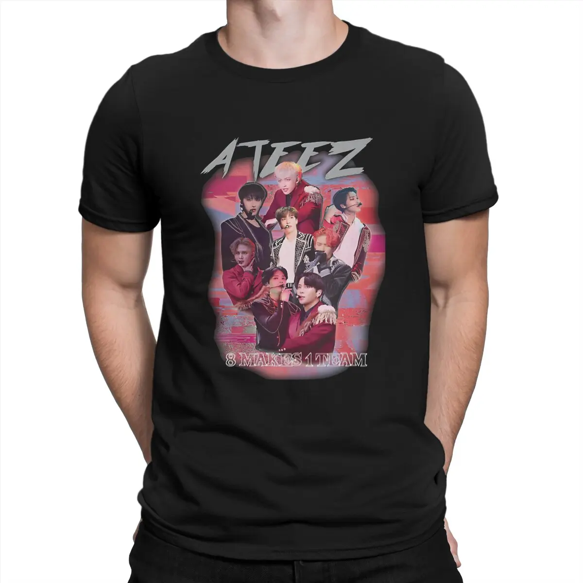 ATEEZ-Camiseta de KPOP MERCH para hombre, ropa RETRO antigua, mercancía inspirada, distintiva, sudaderas originales, nueva tendencia