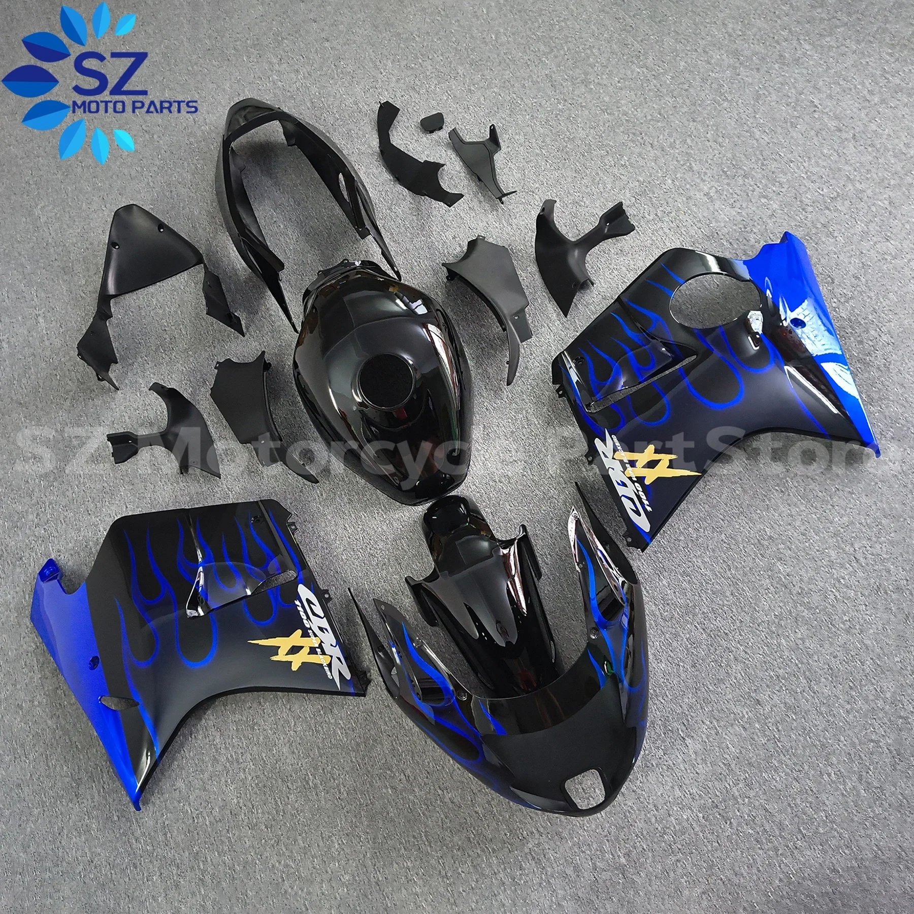 

Fit For Honda CBR1100XX CBR 1100XX 1100 1997 1998 1999 2000 2001-2006 2007 Cowl Plastic Fairing Kit ABS Injection
