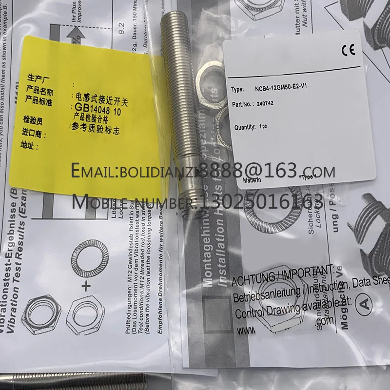 

The brand-new original sensor NCB4-12GM40-NO-V1/N0 One year warranty in stock