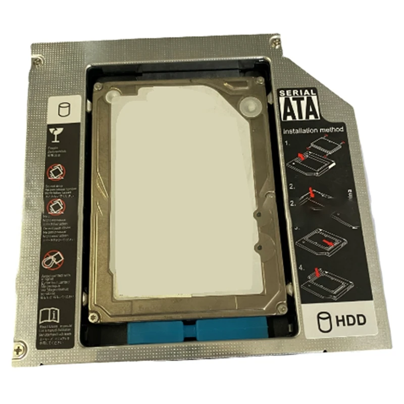 Laptop 1 pz con azionamento ottico integrato Ssd meccanico da 2.5 pollici staffa di trasmissione a stato solido lega di alluminio nero (9.5Mm)