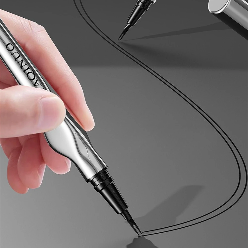 Multi-Purpose Double-Fork Eyebrow Pencil - 3D Natural Eyeliner & Silkworm Pen Waterproof, Sweatproof, Long-Lasting, Easy-to-Hold