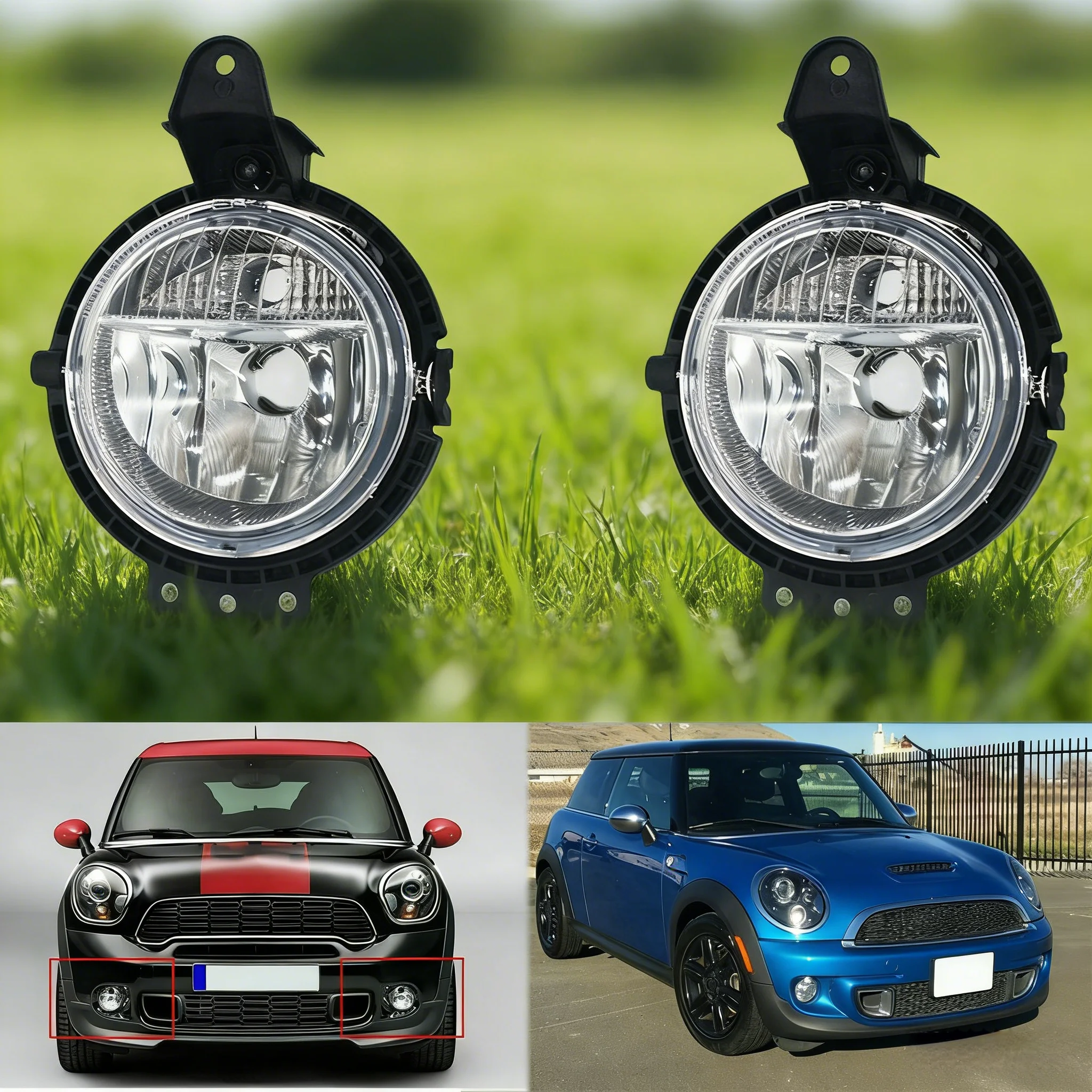 

A15Z-Automotive Front Bumper Fog Lamp Daytime Running Lights for BMW Mini R55 R56 R57 R58 R59 06-2014 63172751295