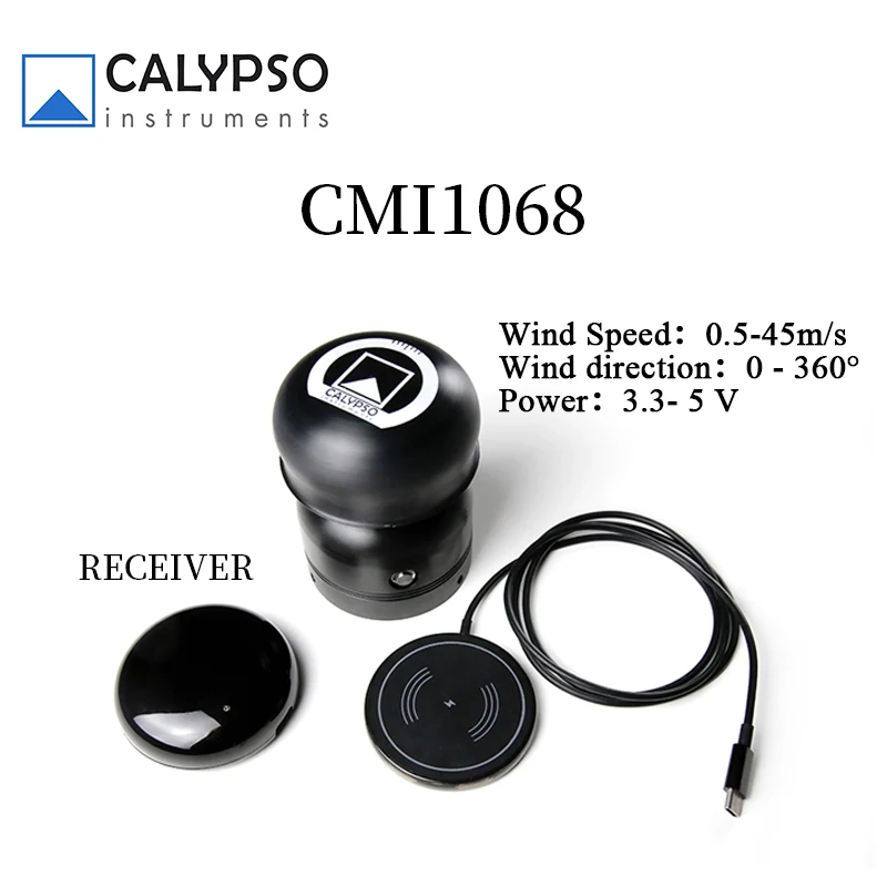 CALYPSO CMI1068 Ultra-Low-Power Long Range Wind Sensor (LoRa) Anemometer Receiver Wind Speed Direction Measurement