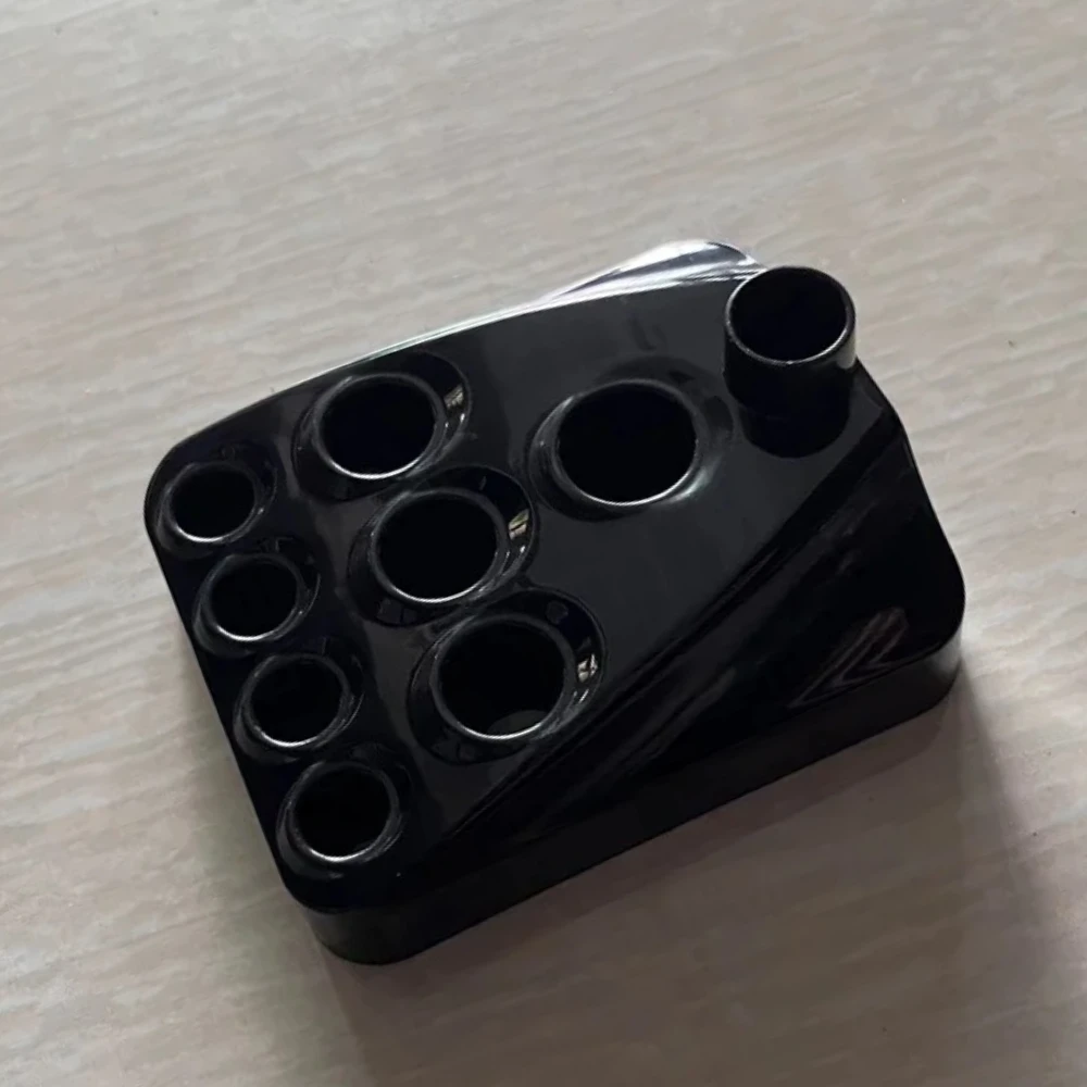 

Plastic Tattoo Ink Cup Holder Black Tattoo Pigment Container Stand with 9 Holes Microblading Makeup Tattoo Accesories 1pcs