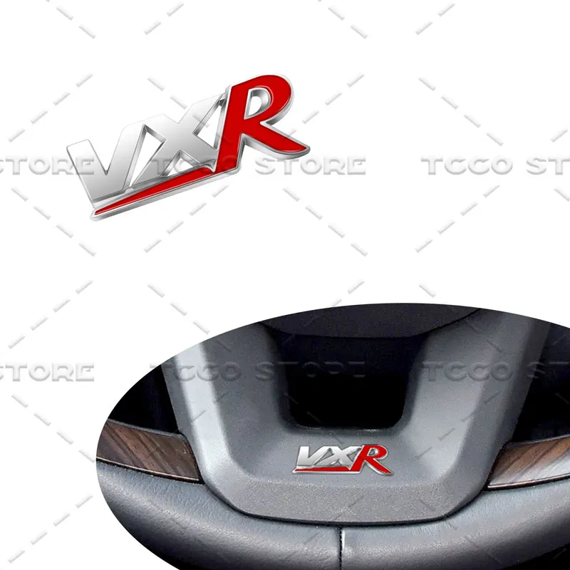 Auto Interior VXR Logo Metal Car Steering Wheel Sticker Center Console Sticker For Vauxhall Insignia Zafira Opel Corsa Astra H J