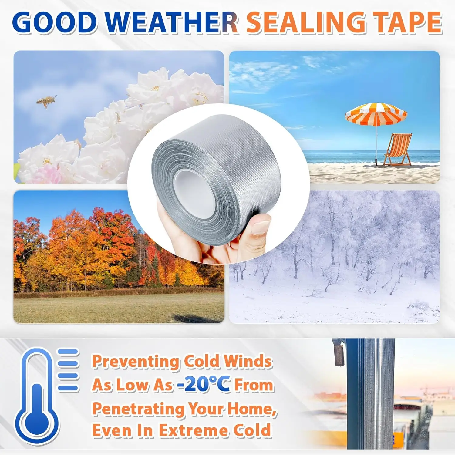 عالية القوة يندبروف نافذة شريط عزل شريط لاصق ذاتي الغبار مقاوم للماء للإزالة لتقوم بها بنفسك الشريط الباب الطقس تجريد #5