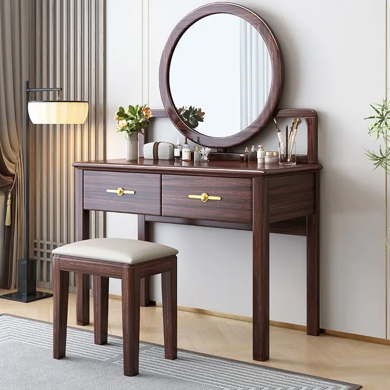 

Solid wood dresser, new Chinese ebony makeup table