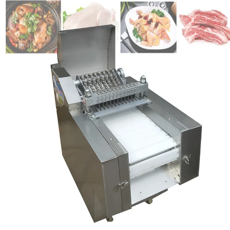 Commercial Bone Cutter Machine For Ribs Pork Knuckles Beef Bone Cut into Blocks Sizes Can Be Customized Meat Cutter Machine